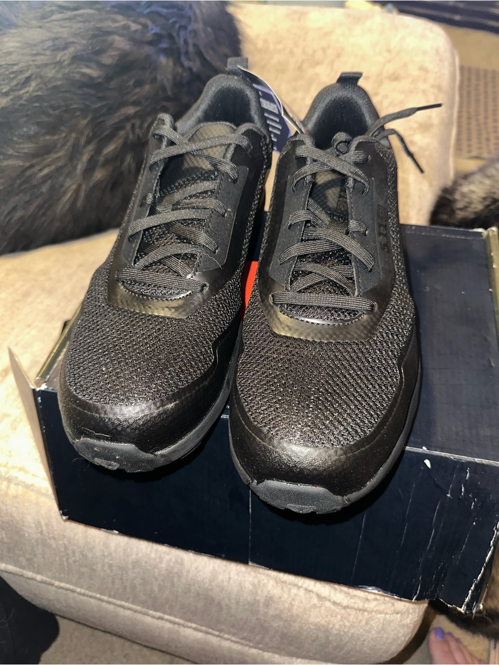 5.11 Tactical Men's Black Low-Top Tactical Sneakers